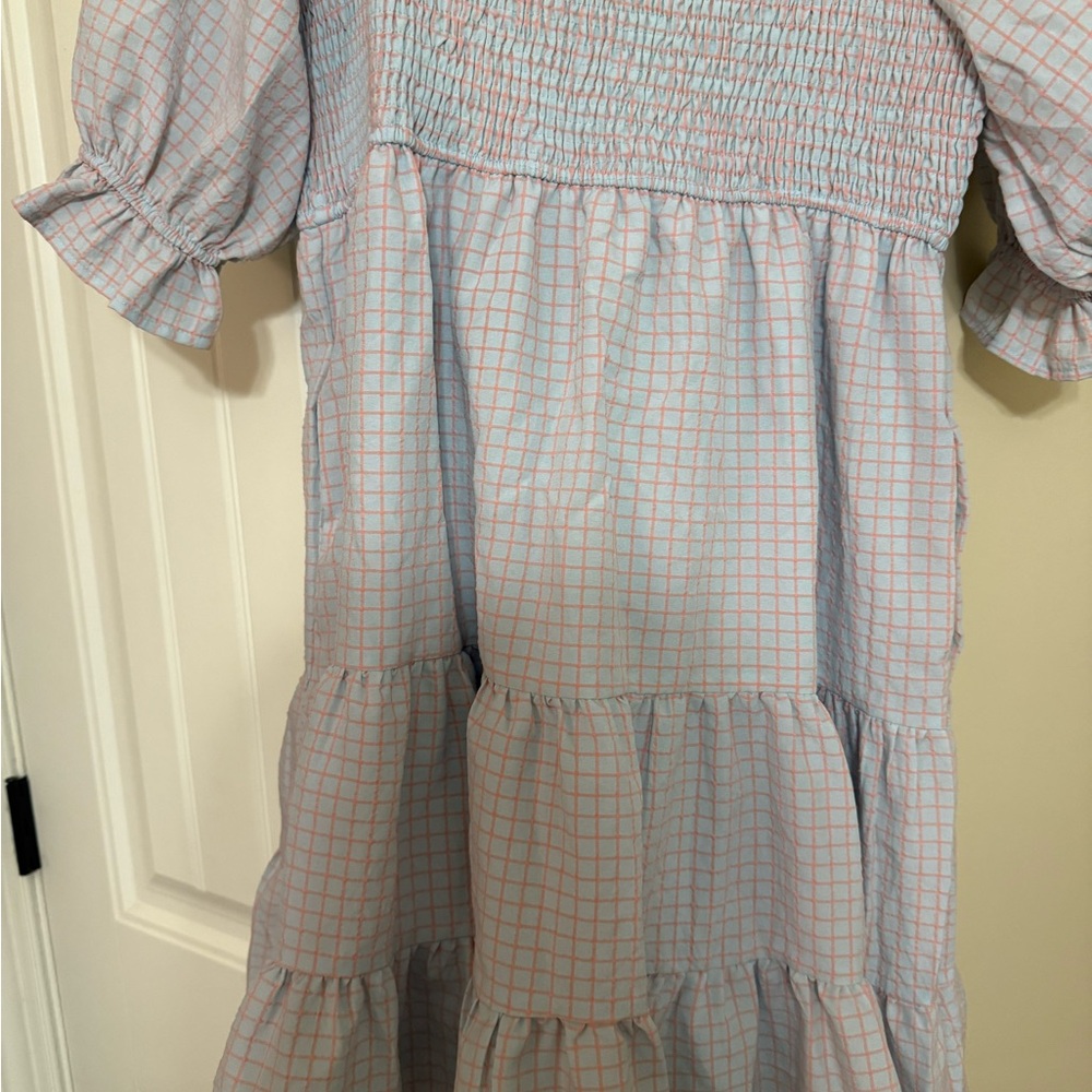 Plaid Smocked Dress